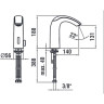Смеситель для раковины LAUFEN CURVETRONIC с ИК-датчиком 3.1470.2.404.322.1